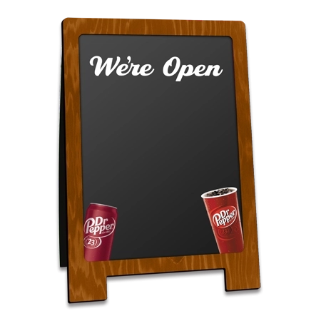 Chalkboard In-Stock Wood A-frame Sidewalk Sign