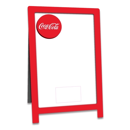 Co-Branded Dimensional A-Frame Dry Erase Magnetic Receptive