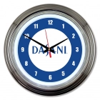 Deco-Styled LED Faux Neon Illuminated Disk Wall Clock- 15