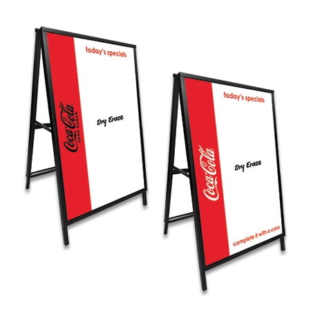 Dry Erase Metal A-Frame Sidewalk Sign