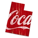 Rustic Coca-Cola State Sign